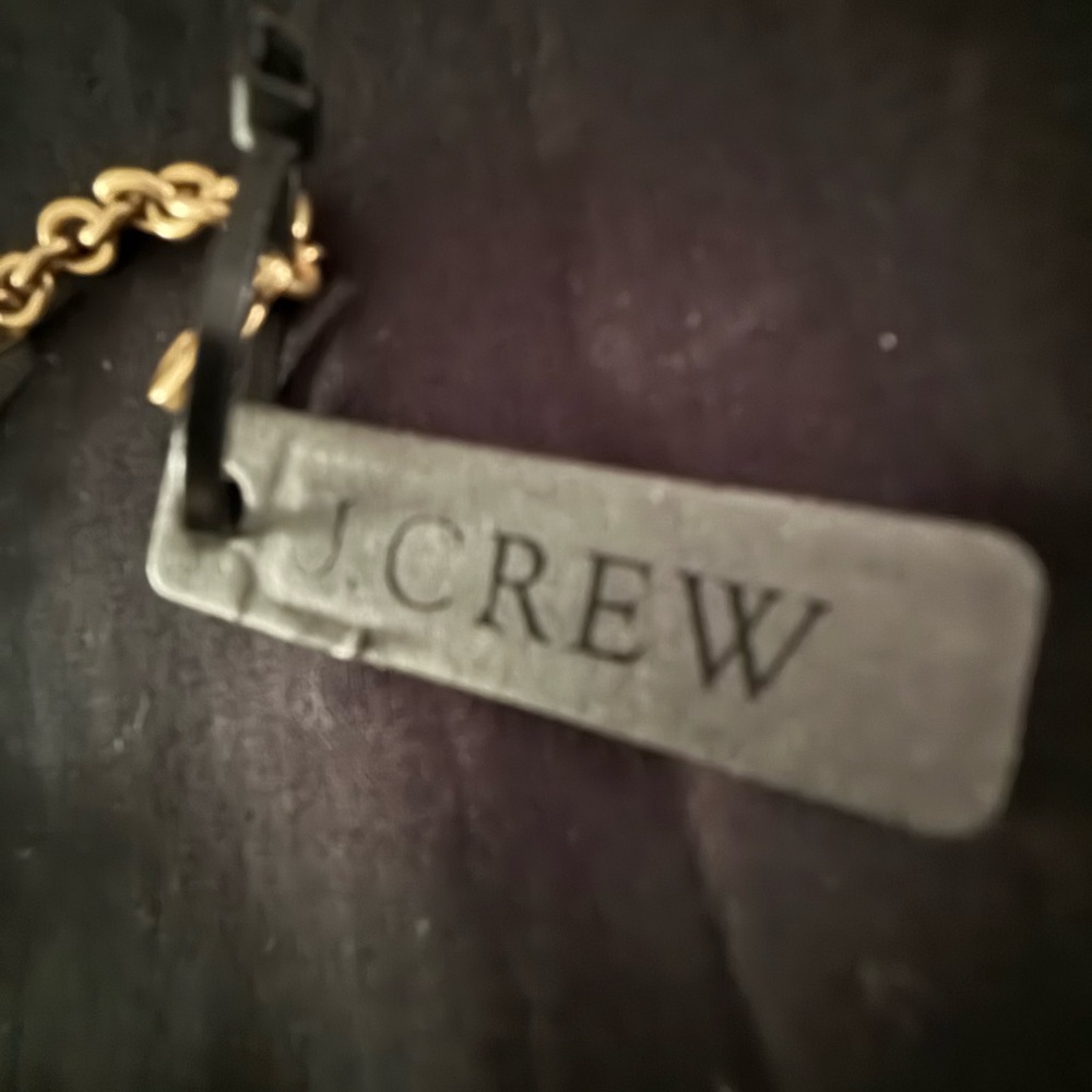 J. Crew Gold Chain Necklace with Blue Floral Accents - Picture 2 of 4